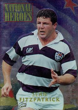 1995 Card Crazy Authentics Rugby Union NPC Superstars - National Heroes #4 Sean Fitzpatrick Front
